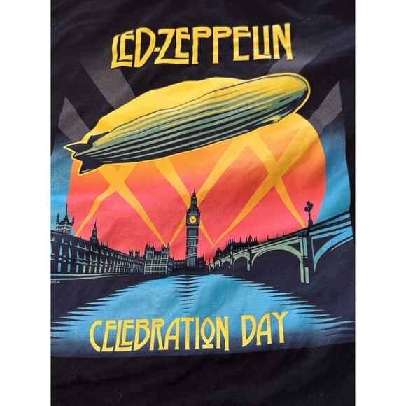 Led Zeppelin Celebration Day T-Shirt Mythgem Ltd 2018 Black Medium M 100% Cotton - Picture 3 of 6
